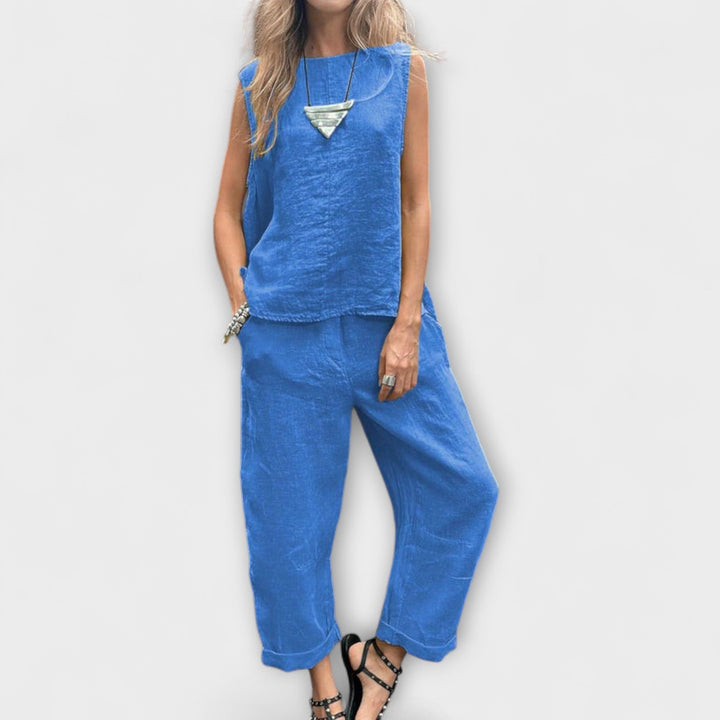 Kristina | EntspanntesBaumwolle-Leinen Outfit