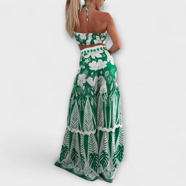Elena | Cassie Ric Rac Trim Halter Ring Set