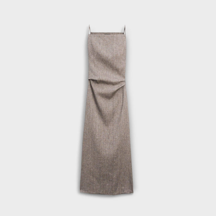 Hannelore | Fließendes Maxikleid aus Leinenmischung
