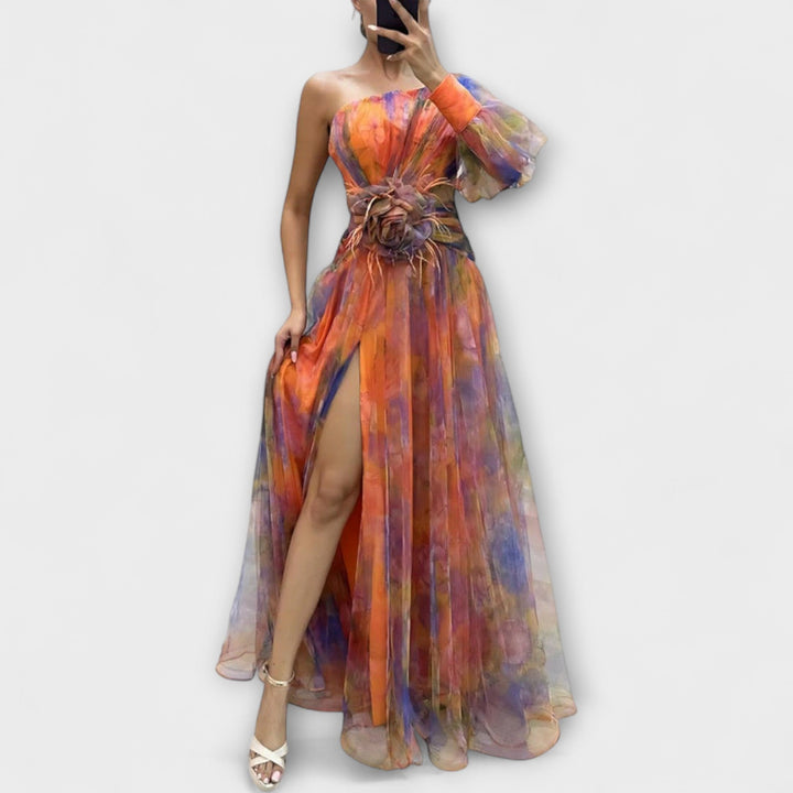 Lieselotte | Asymmetrisches Amelie-Maxikleid