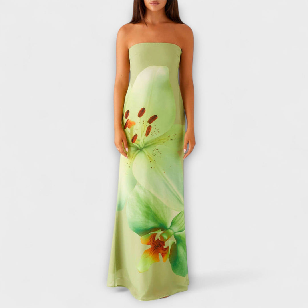 Jule | Schickes schulterfrei Maxikleid