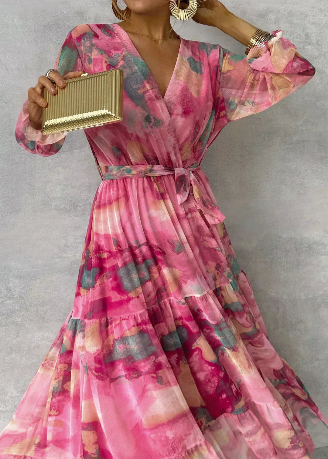 Maja | Blumenkleid zum Wickeln