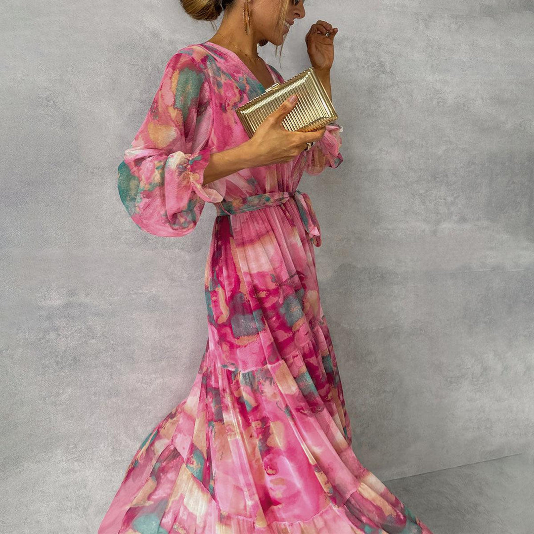 Maja | Blumenkleid zum Wickeln