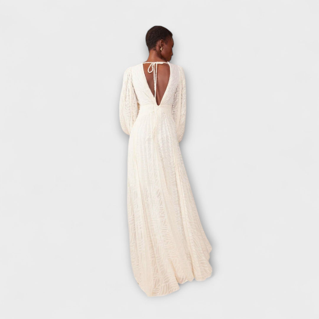 Ellen | Creme Maxi-Kleid von Allegory