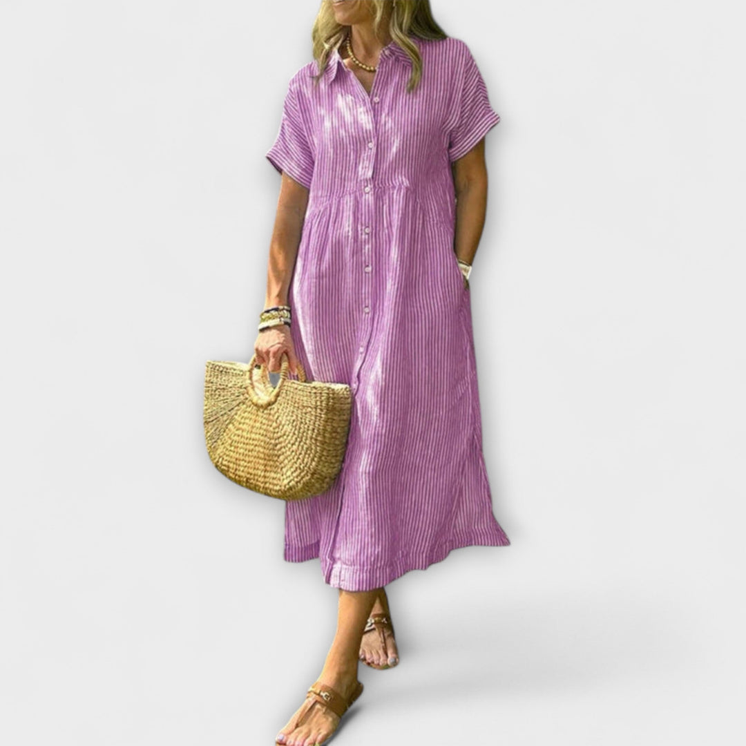 Paula | Gestreiftes Kleid