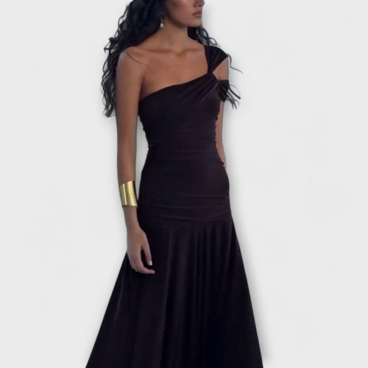 Rike | schulterfrei Enges Maxikleid