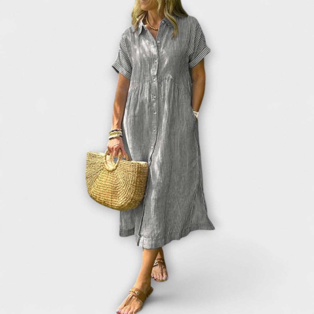 Paula | Gestreiftes Kleid