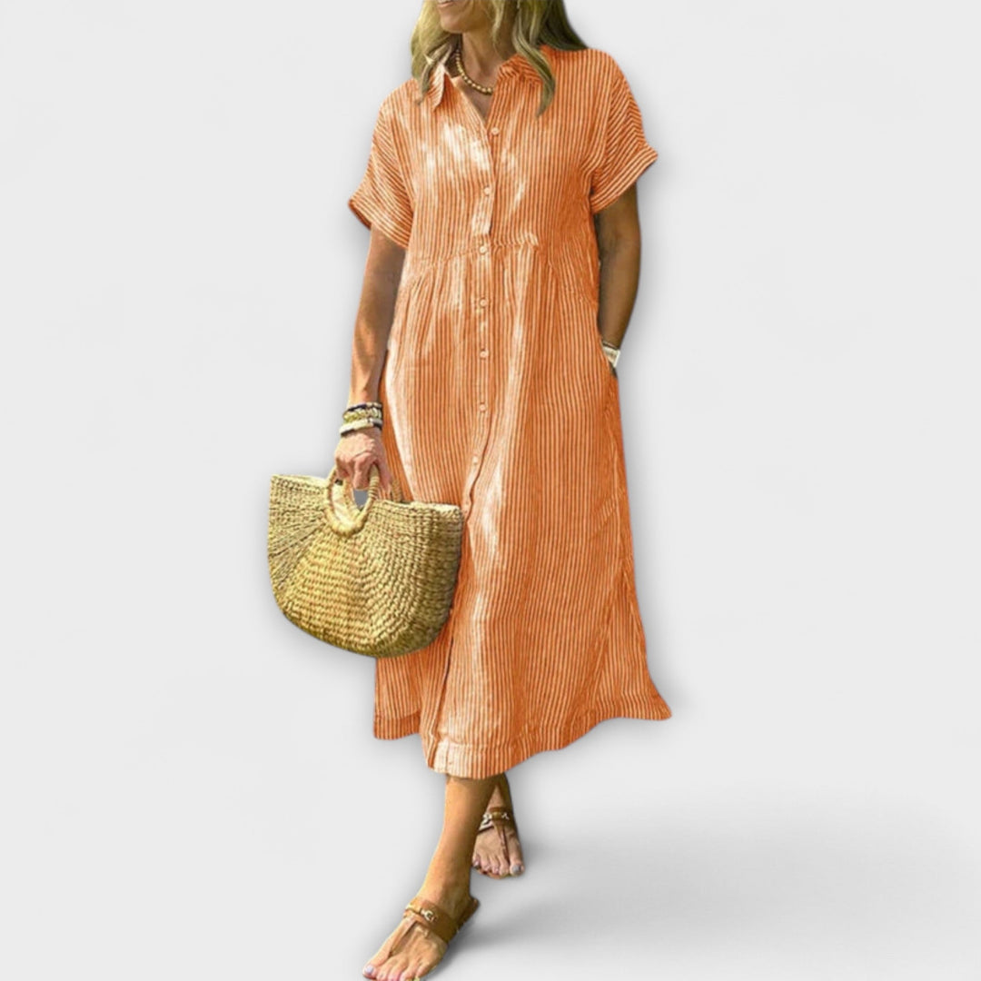 Paula | Gestreiftes Kleid