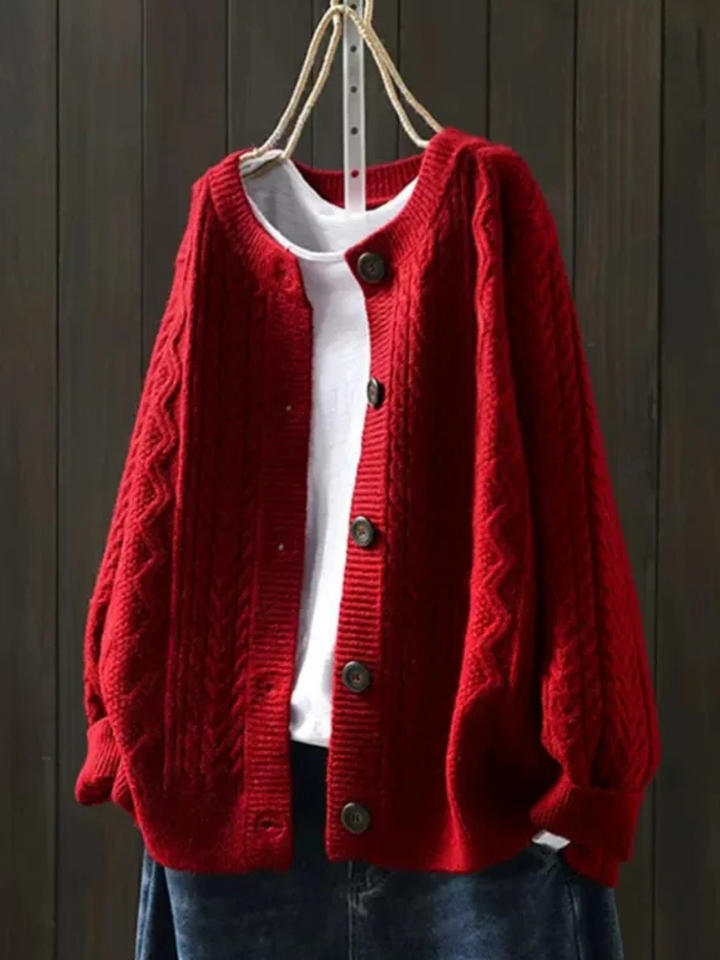 Lorença – Zopfstrickjacke