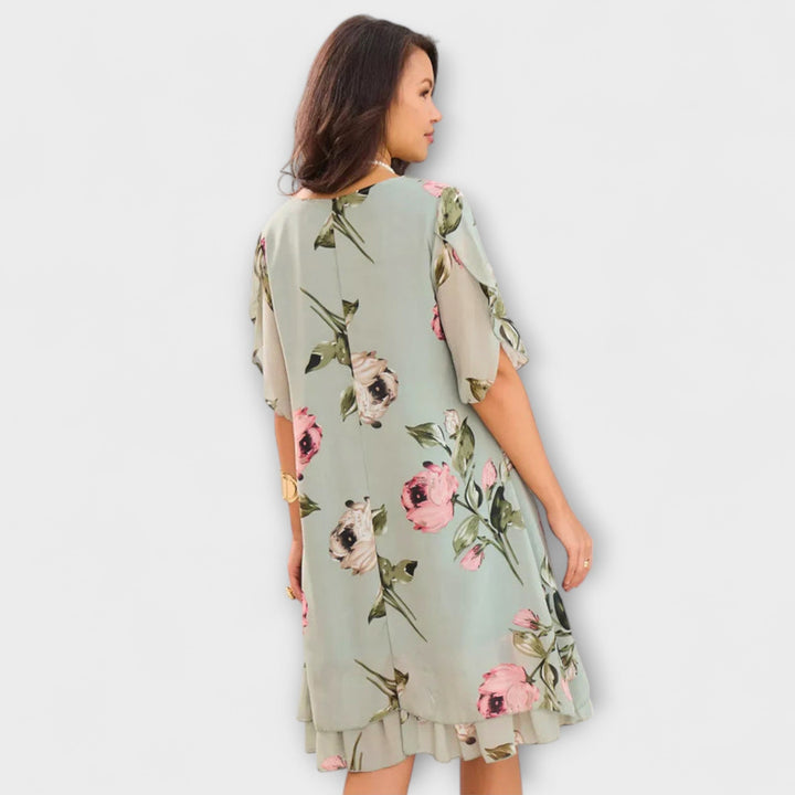 Annika | Elegantes Chiffonkleid