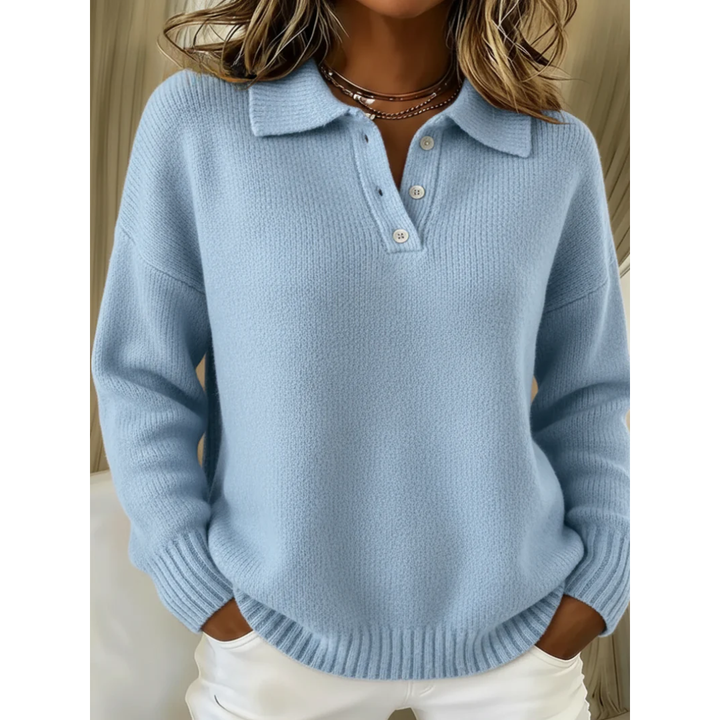 Helga | Weicher Pullover mit Polokragen