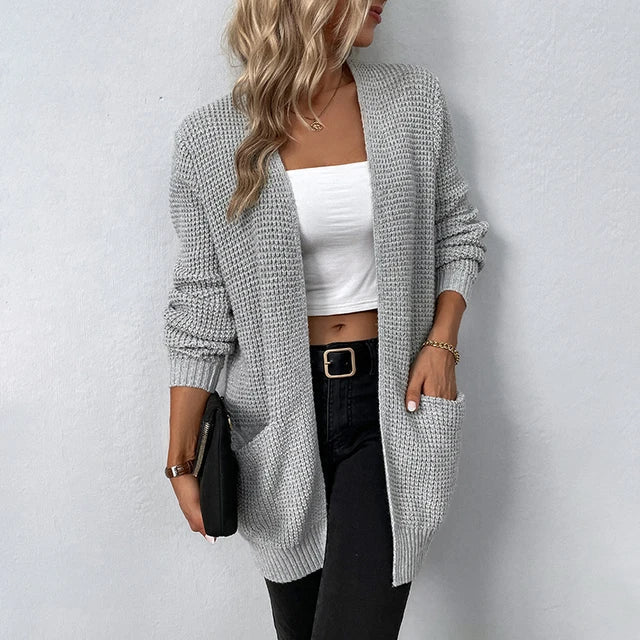 Nancy | Lässige Strickjacke mit Taschen