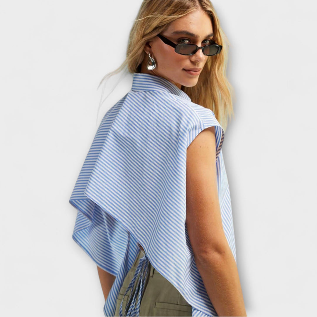 Laura | Ärmelloses gestreiftes Top