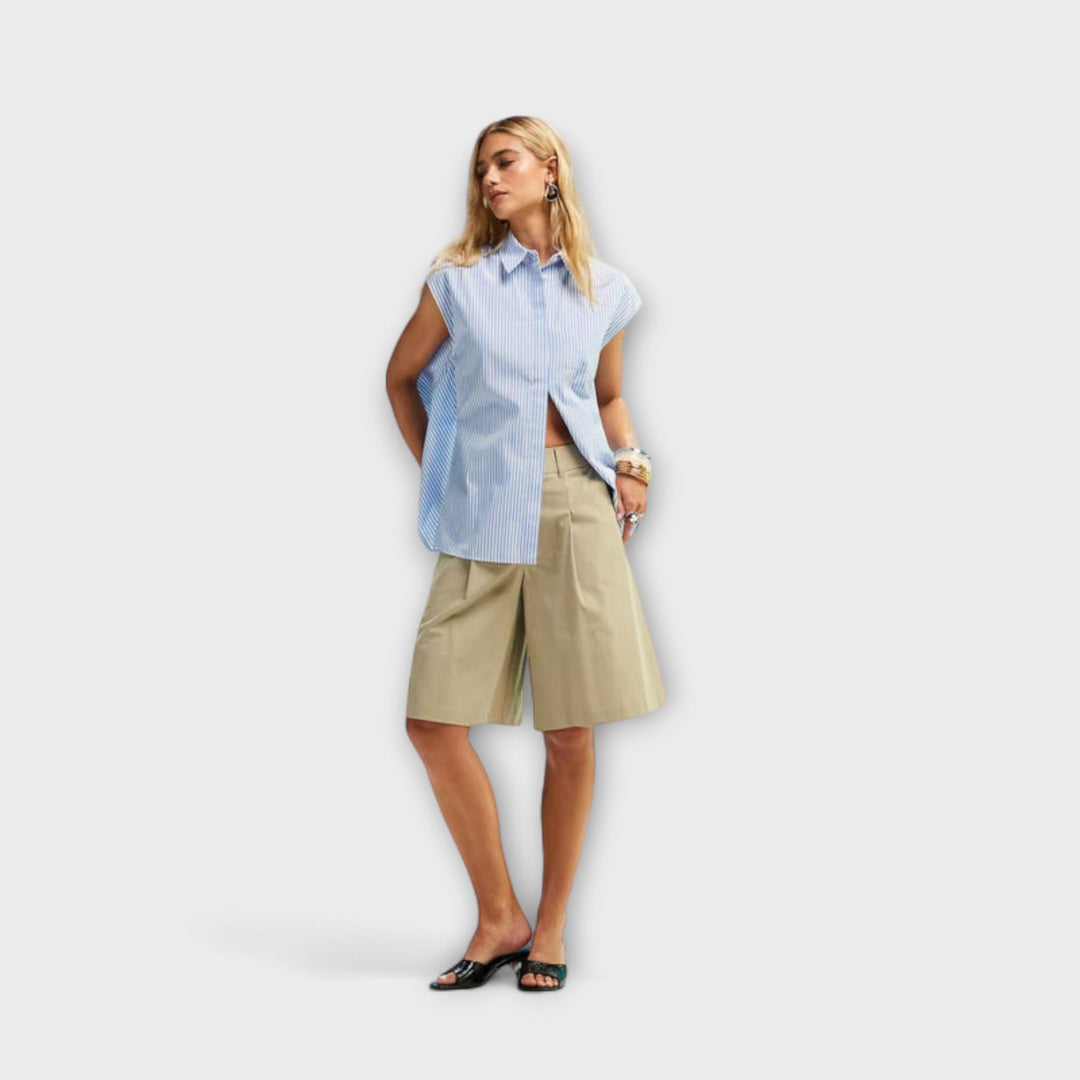 Laura | Ärmelloses gestreiftes Top