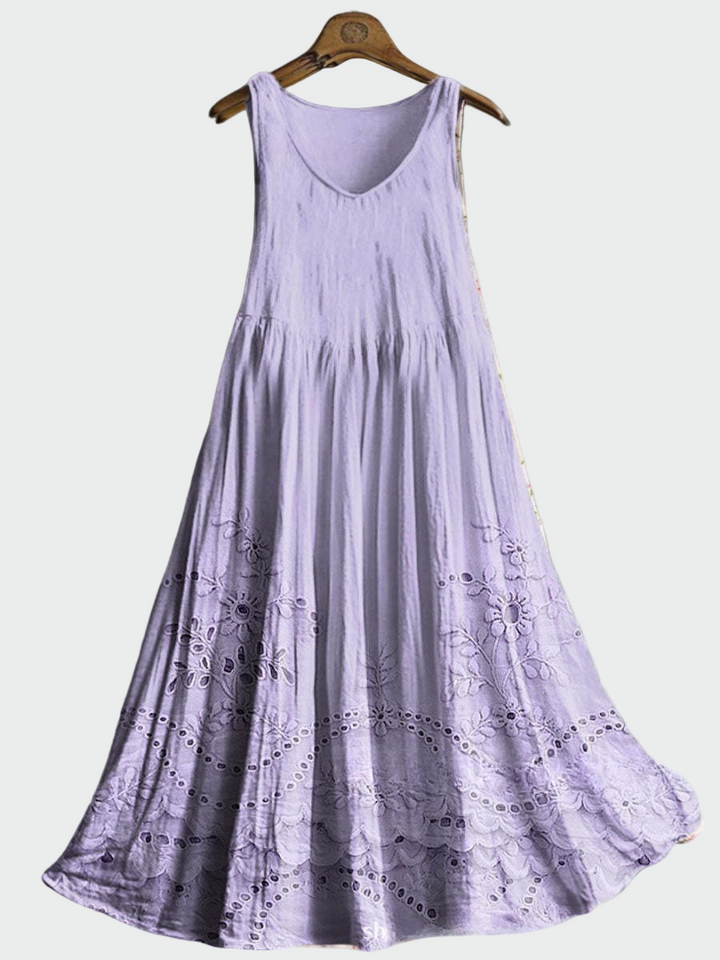 Nicole | Kleid mit Englischer Spitze