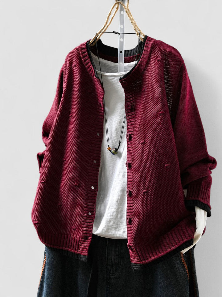 Isadora – Strukturierte Strickjacke