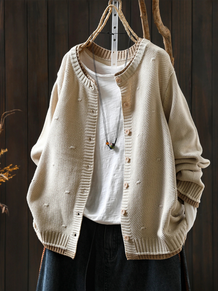 Isadora – Strukturierte Strickjacke