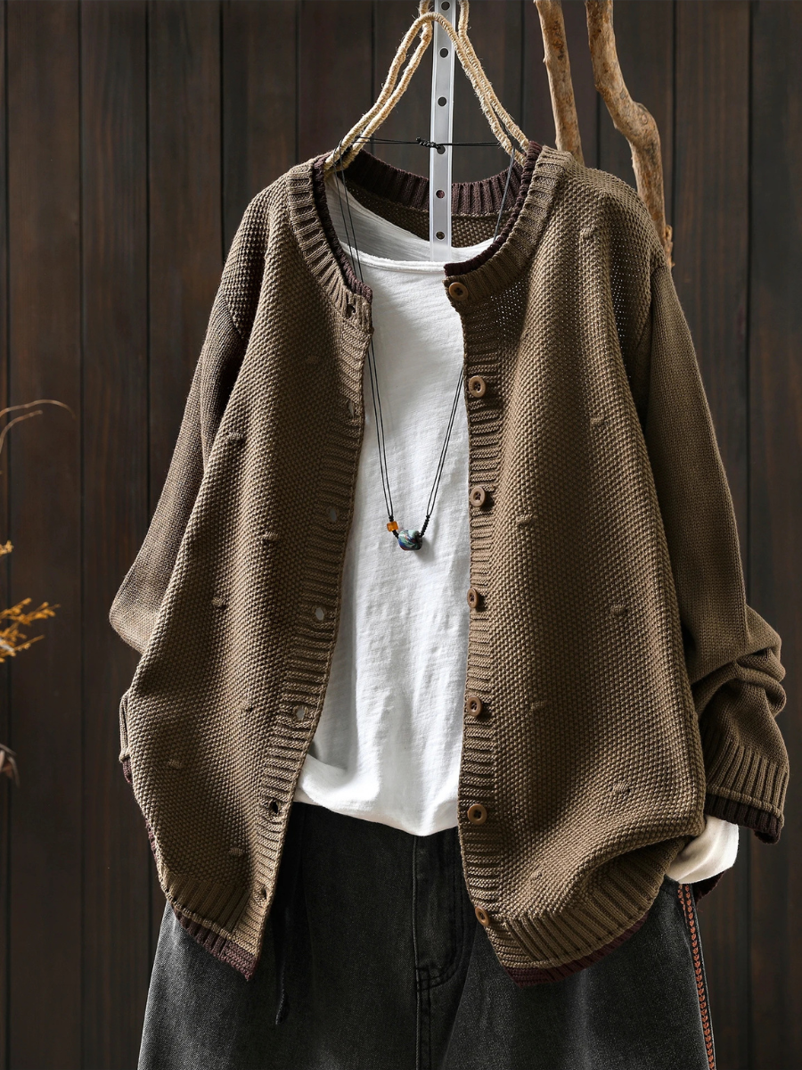 Isadora – Strukturierte Strickjacke