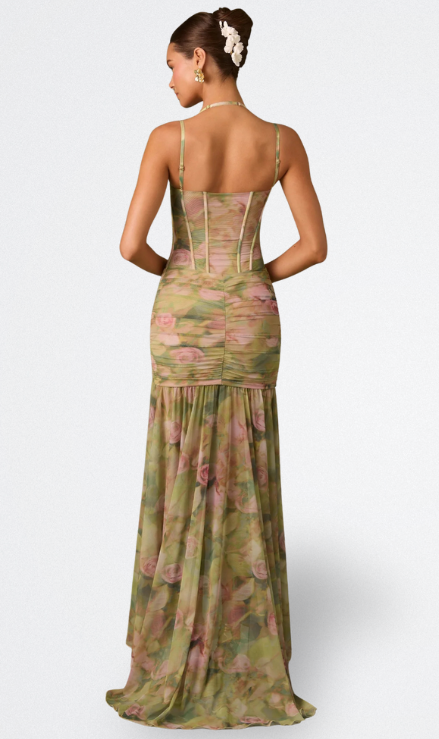 Vanessa | Langes Kleid mit Korsett