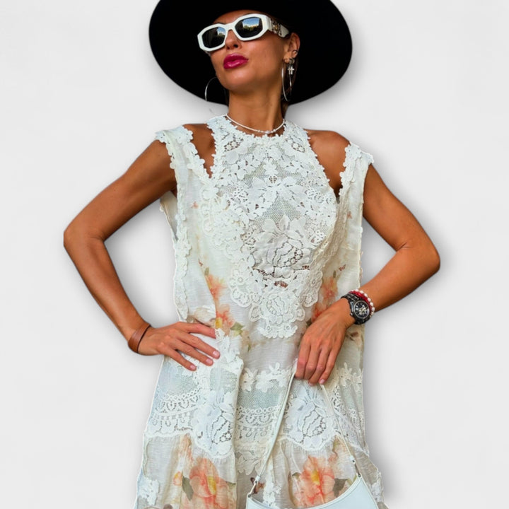 Yasmin | Elegantes Kelly-Spitzen-Maxikleid
