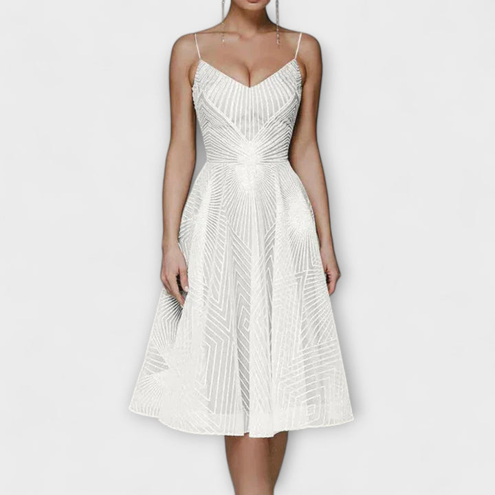 Gretchen | Damen Luxuskleid mit Stickereien