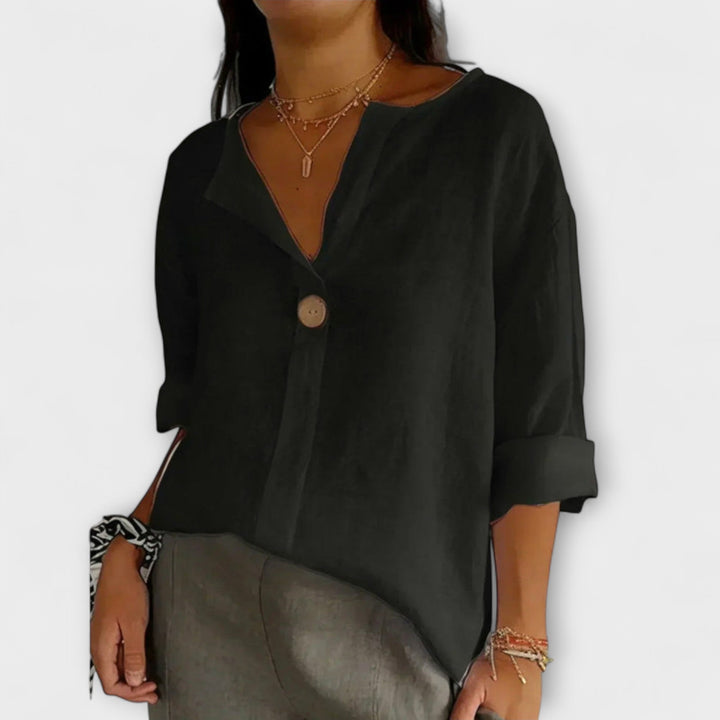 Maya | Elegante Bluse mit V-Ausschnitt