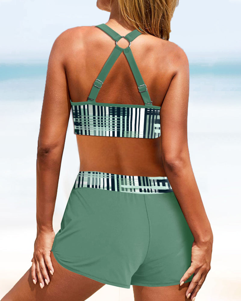 Simone | Hochtailliertes Ripp-Bikini