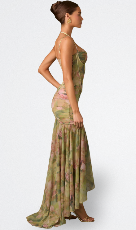 Vanessa | Langes Kleid mit Korsett