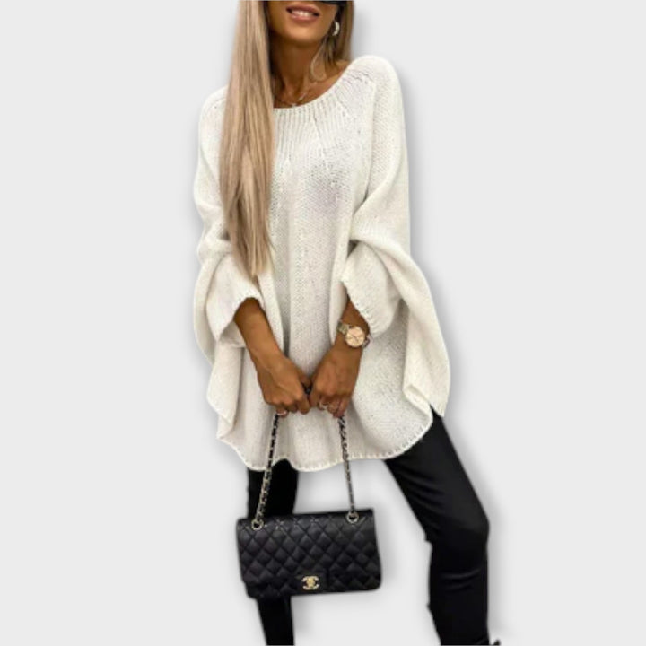 Ruth | Stilvoller Damenpullover mit Rundhalsausschnitt