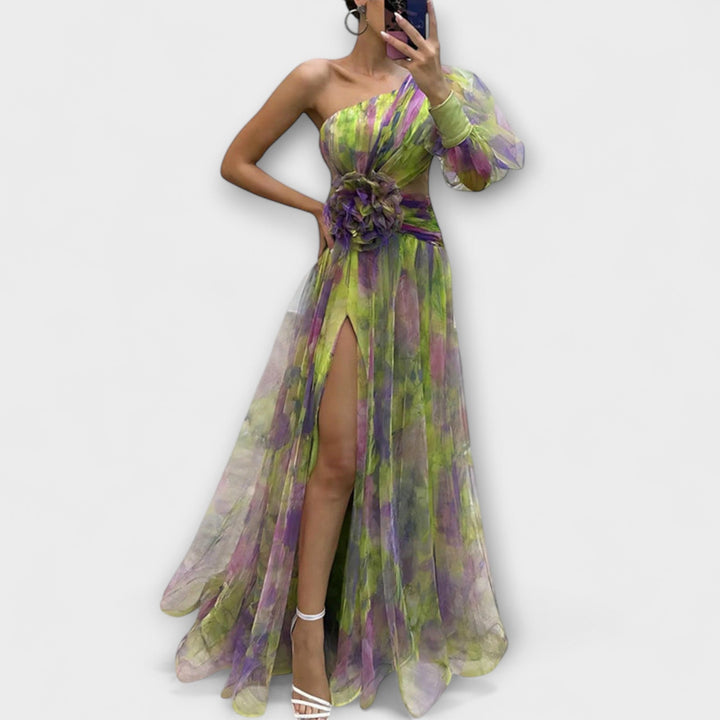 Lieselotte | Asymmetrisches Amelie-Maxikleid