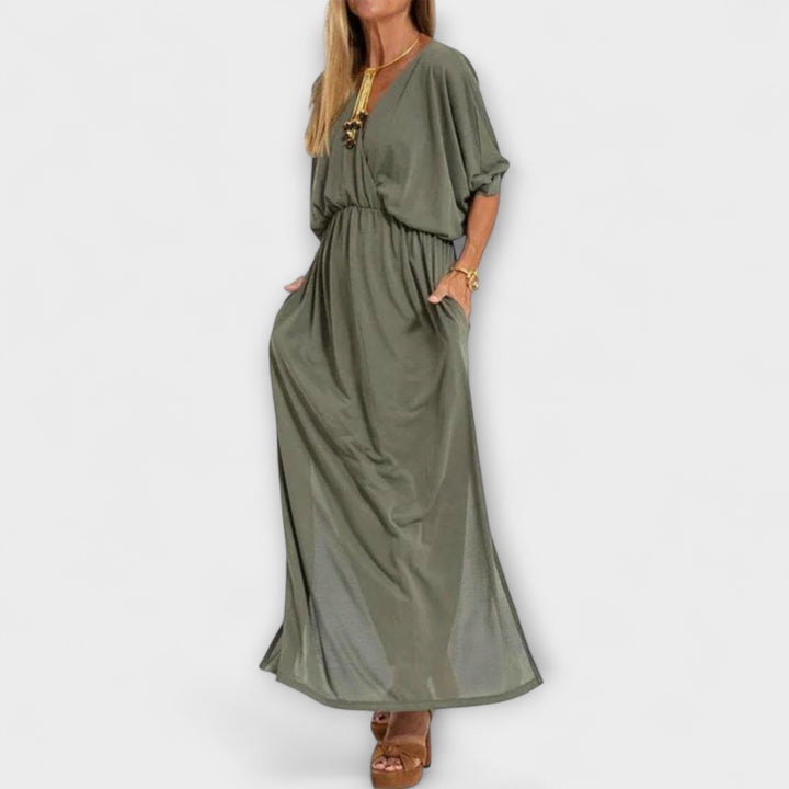 Jasmin | Retro-Maxikleid