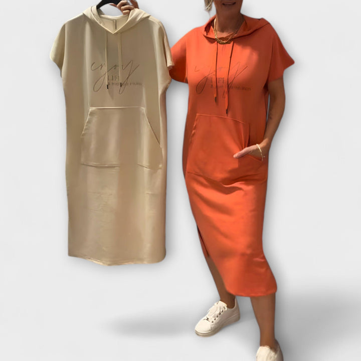 Nina | Entspanntes Kapuzenkleid Kleider