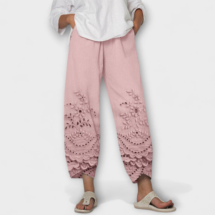 Annette | Elegante Druck Spitzenhose