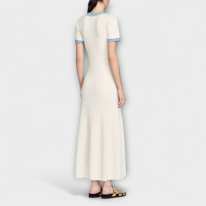 Magda | Strukturierte Maxi-Kleid