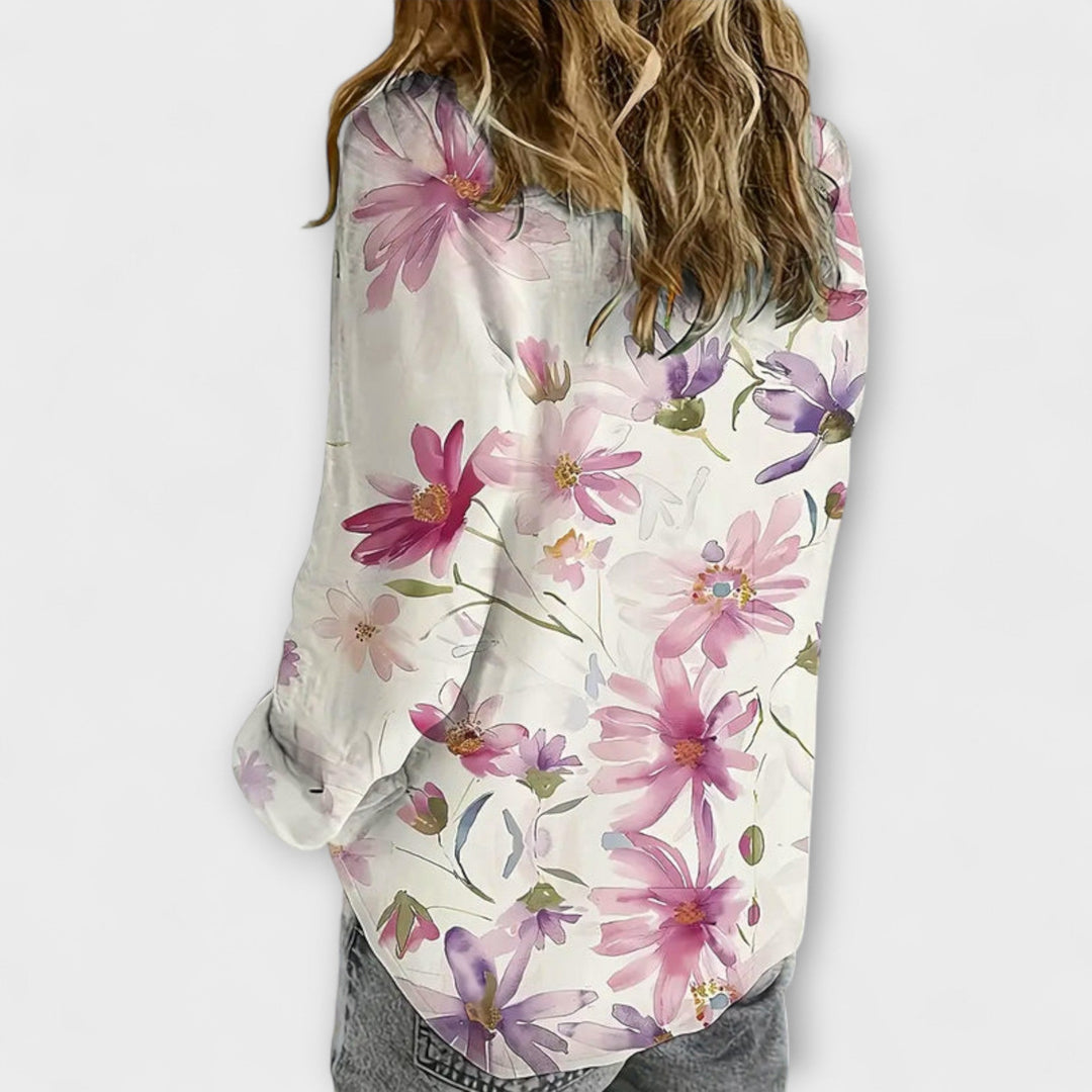 Regina | Luftige Blumenbluse für den Sommer