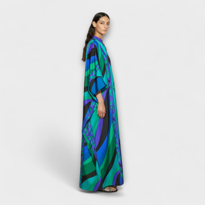 Almut | Lebendiger Psychedelischer Kaftan