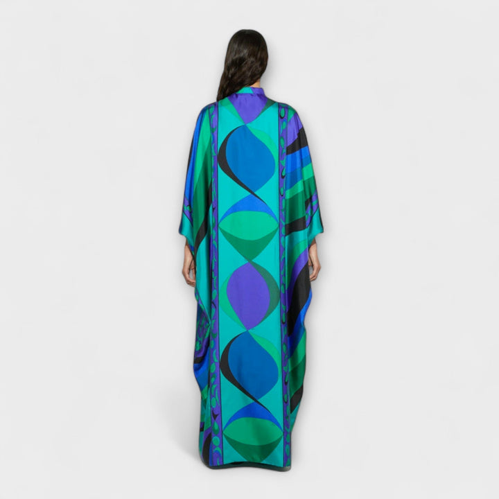 Almut | Lebendiger Psychedelischer Kaftan