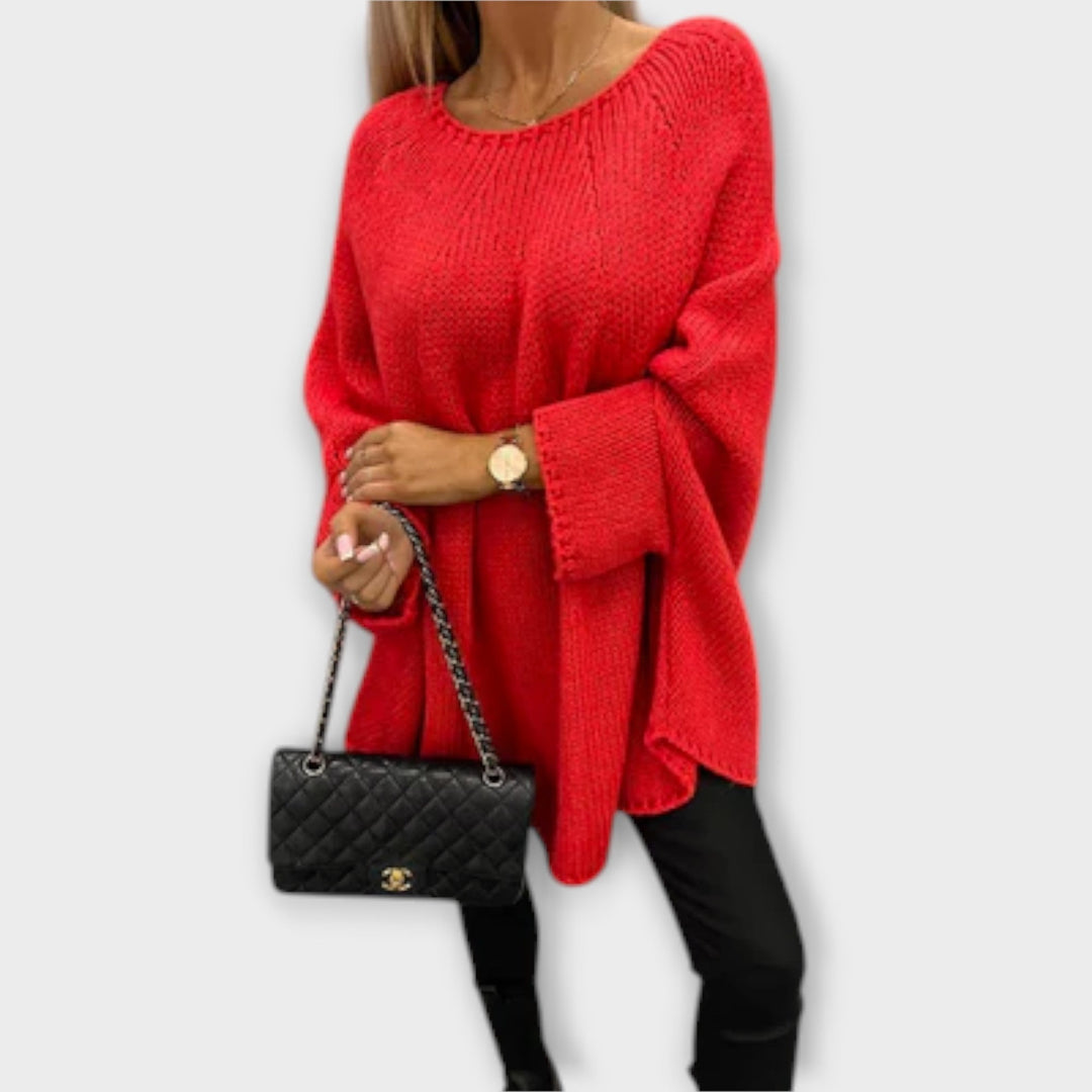Ruth | Stilvoller Damenpullover mit Rundhalsausschnitt