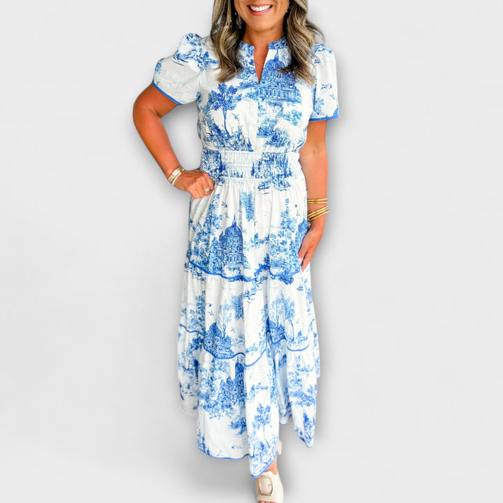 Marlene | Zeitloses Toile-Maxikleid-Kleid