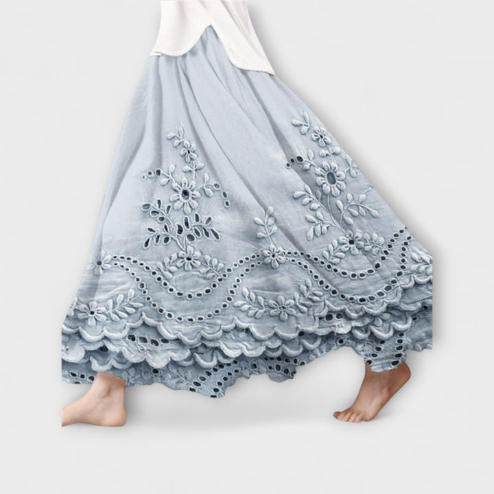 Katharina | Boho Maxirock Mit Stickerei
