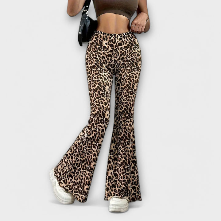 Jasmin | Leopard Bootcut-Hose