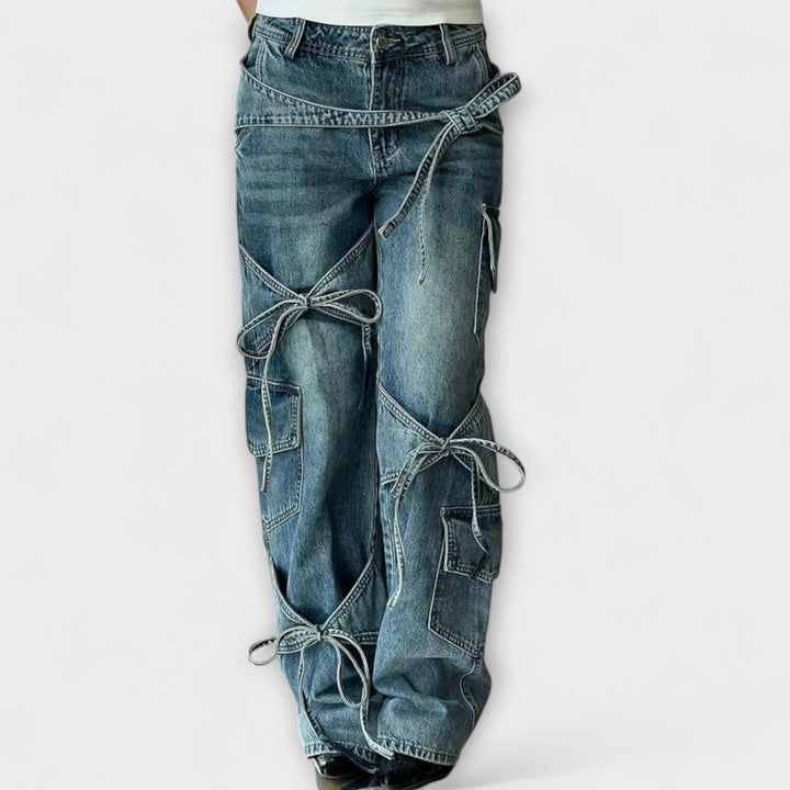 Mareike | Utility Jeans Jeans mit Knotendetail