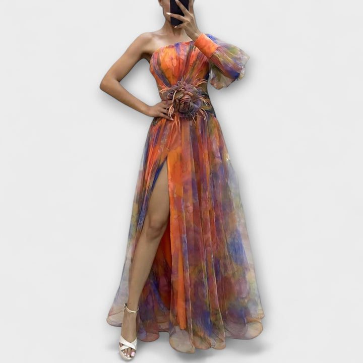 Lieselotte | Asymmetrisches Amelie-Maxikleid
