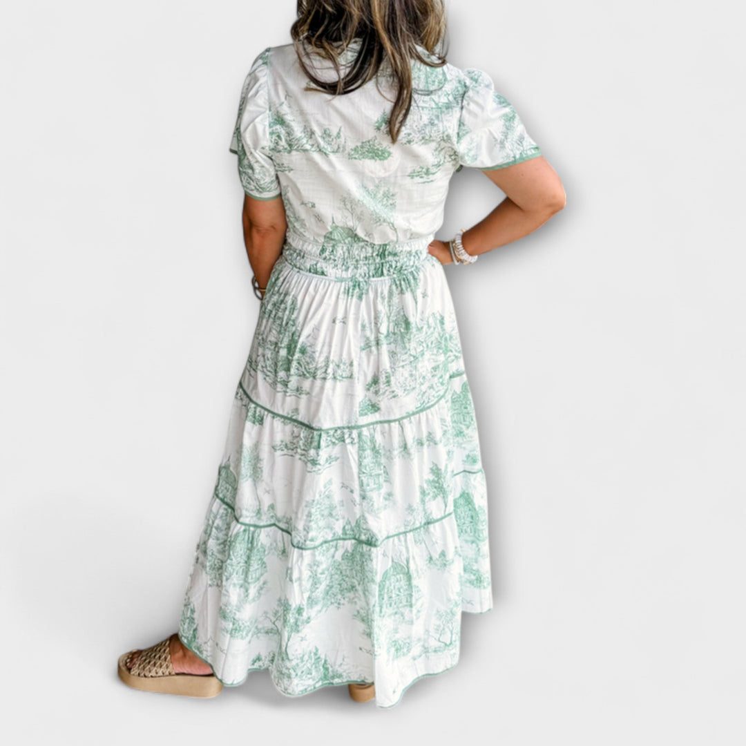 Marlene | Zeitloses Toile-Maxikleid-Kleid
