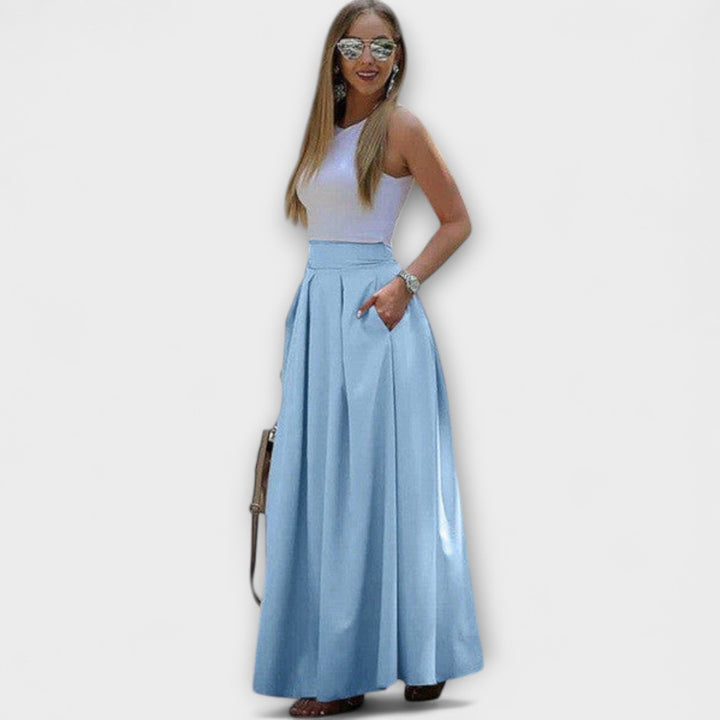 Rosemarie | Eleganter Maxirock mit hoher Taille