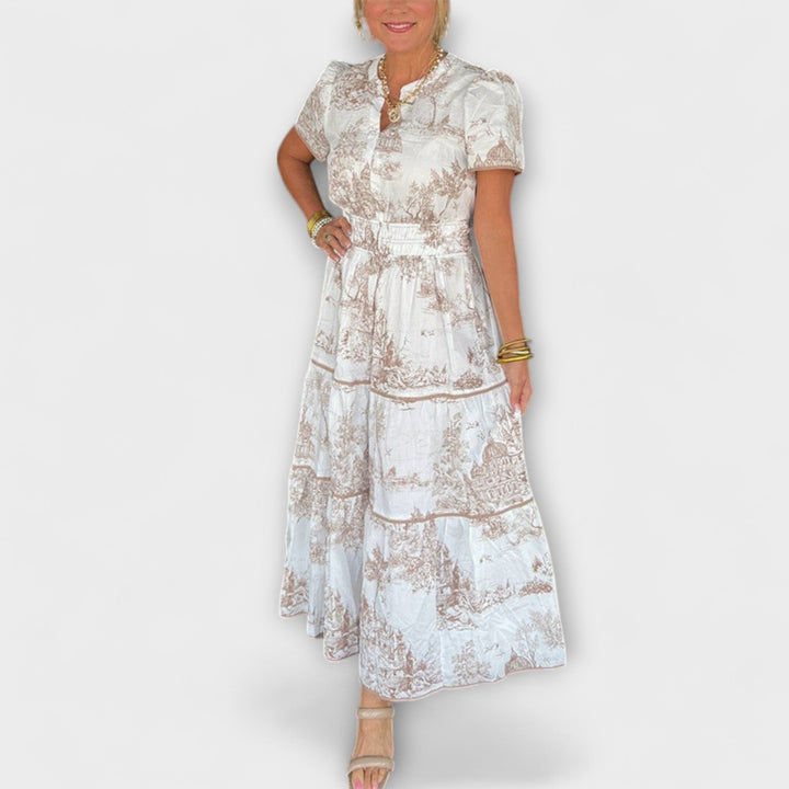 Marlene | Zeitloses Toile-Maxikleid-Kleid