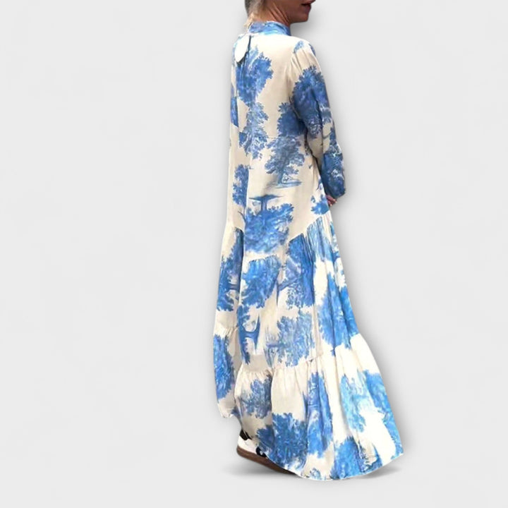 Sophia | Elegantes floral-Maxi-Kleid
