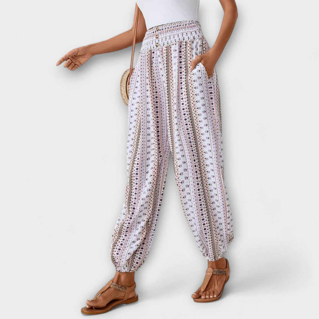Louisa | Hose mit ethnischer Grafik