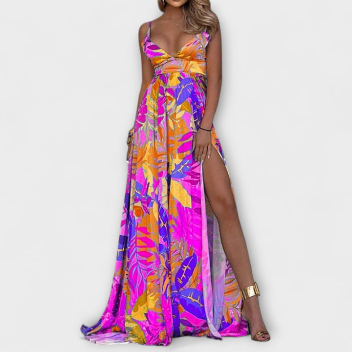 Friederike | Blumendruck-Trägerkleid für Damen