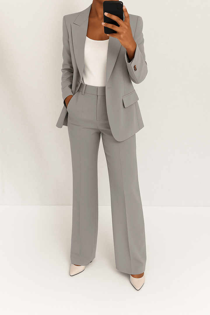 Clara | Blaues Blazer-Set